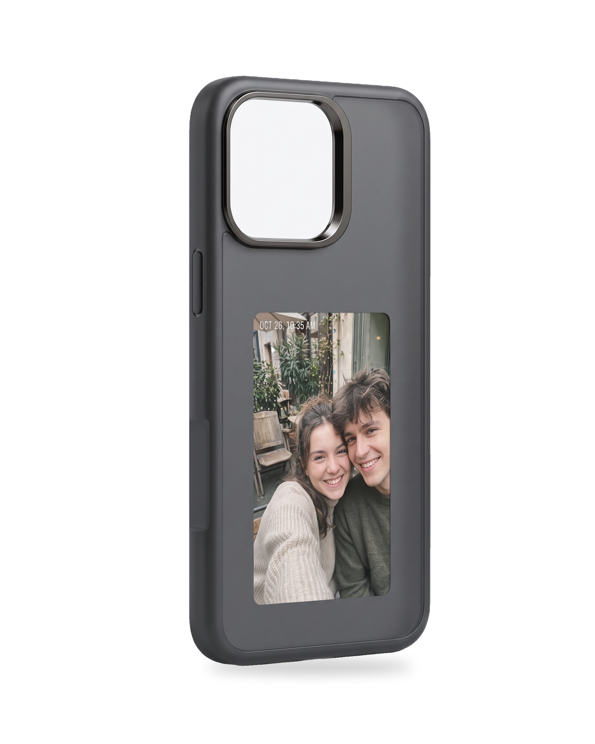 Poche Duo black, three-quarter view