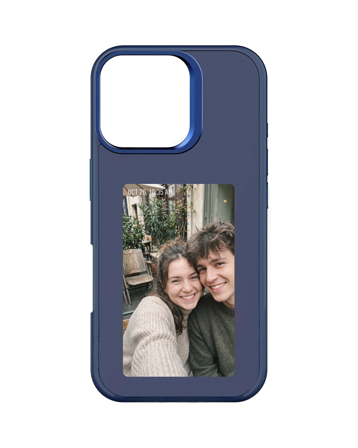 Poche Duo in navy blue