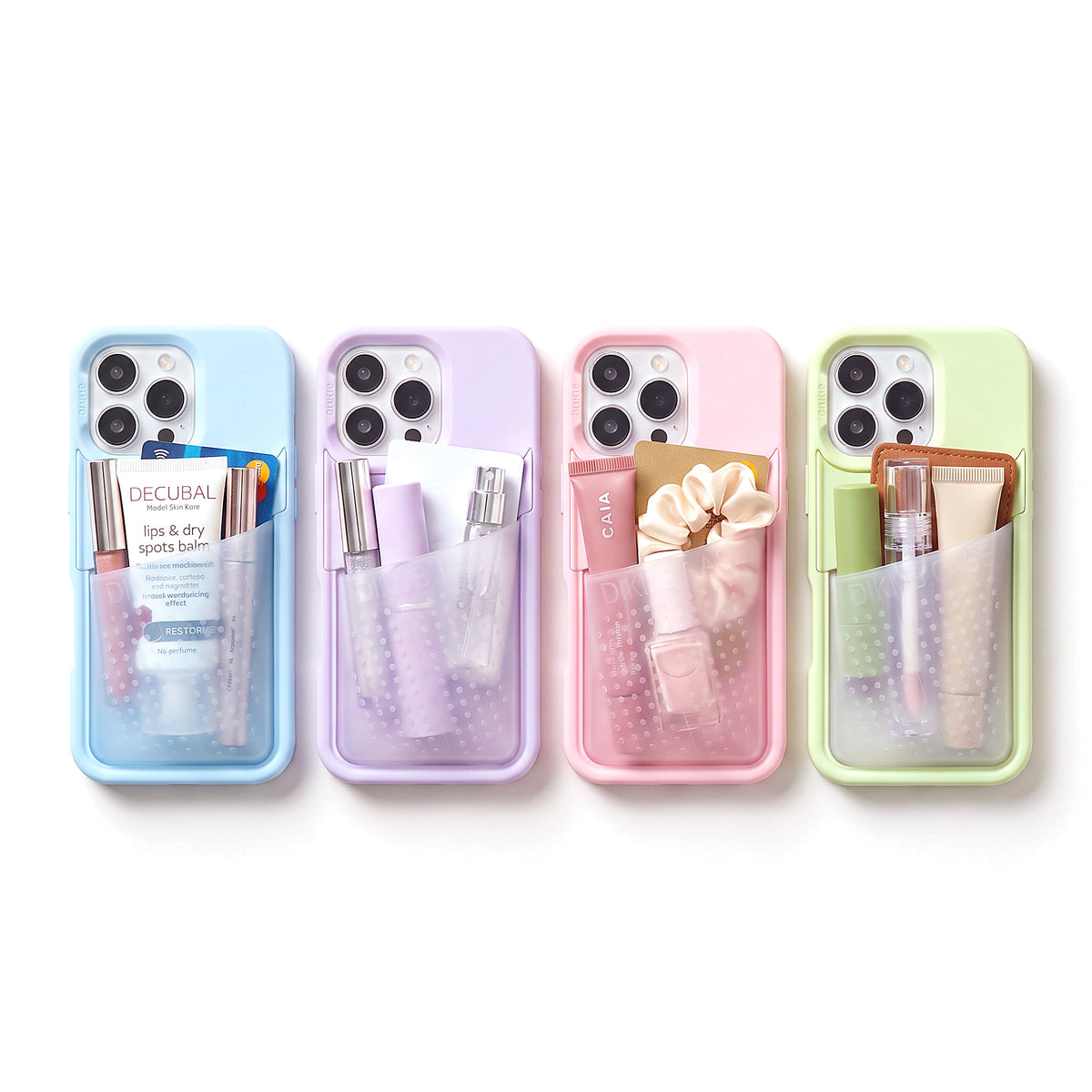 All four Poche colours side by side