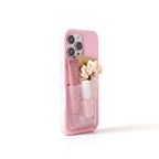Poche pocket case in pink seen from a three quarter angle